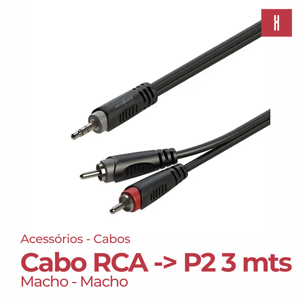 CABO RCA MACHO - P2 MACHO 1 MTS