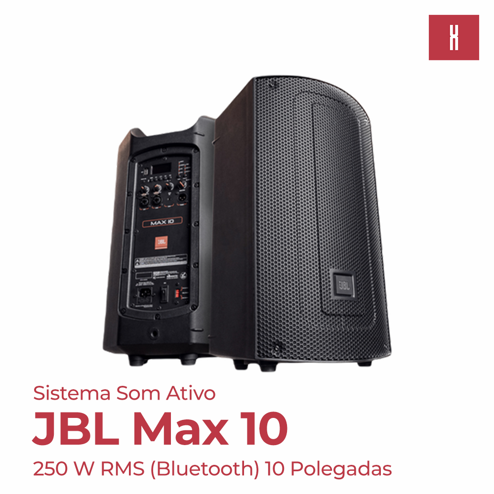 CAIXA SOM ATIVA JBL MAX 10"