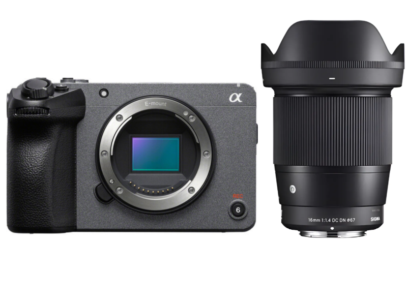 Kit Cinema - Câmera Sony FX30  + Lente Sigma 16mm f/1.4