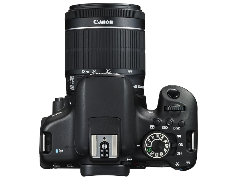 Câmera Canon EOS Rebel T6i DSLR 24.2MP com Wi-Fi Integrado com Lente 18-55mm