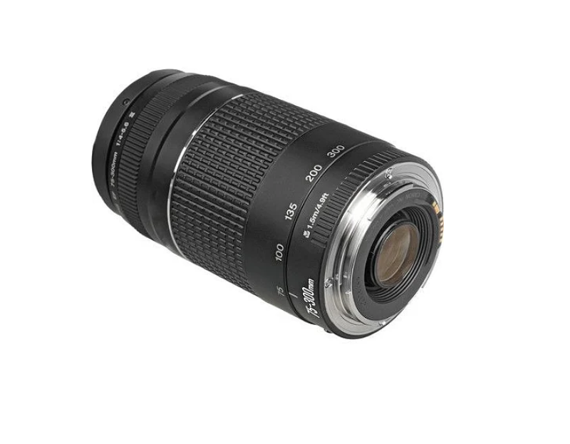 Lente Canon EF 75-300mm f/4-5.6 III USM – Teleobjetiva Leve para Fotos à Distância