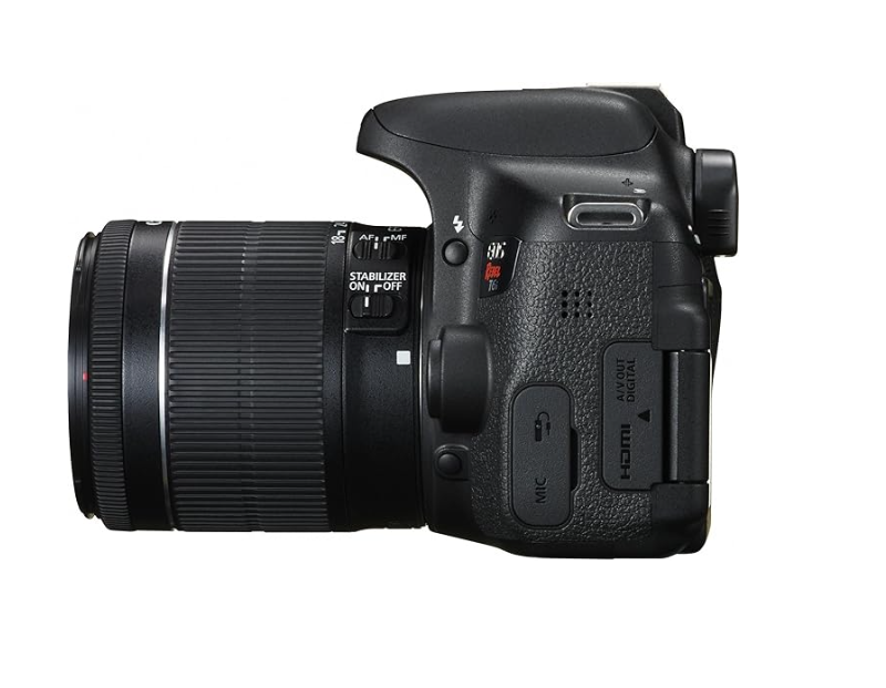 Câmera Canon EOS Rebel T6i DSLR 24.2MP com Wi-Fi Integrado com Lente 18-55mm