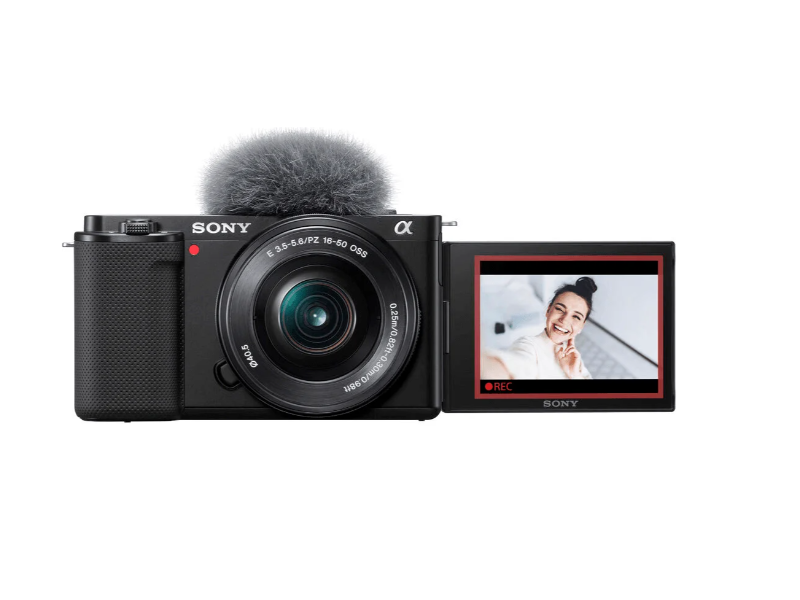 Câmera Alpha Sony ZV-E10 Mirrorless 24.2MP, 4K com Lente 16-50mm