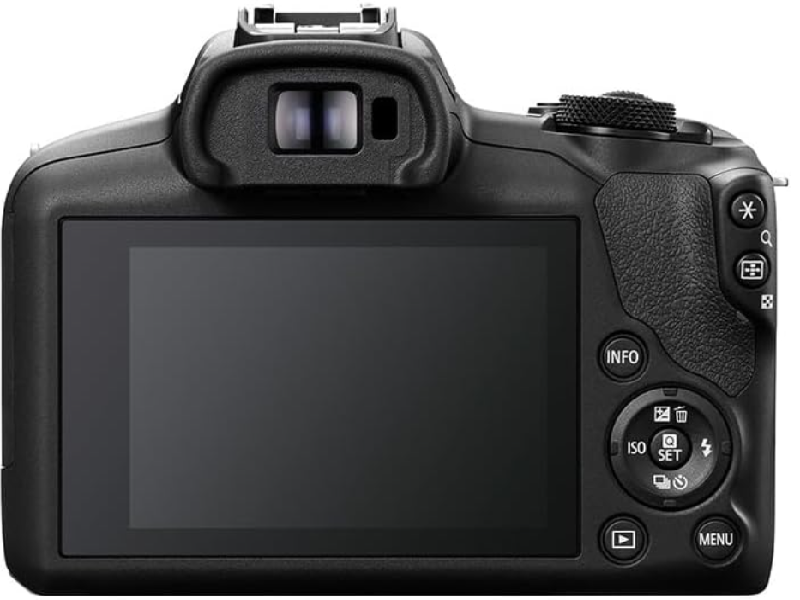 Câmera Mirrorless Canon EOS R100 4k 24.1mp Aps-c, com Lente 18-45mm