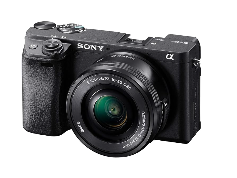 Câmera Sony A6400 Mirrorless com 4K, Tela Touch Rebatível e Foco Automático Avançado com Lente 16-50mm