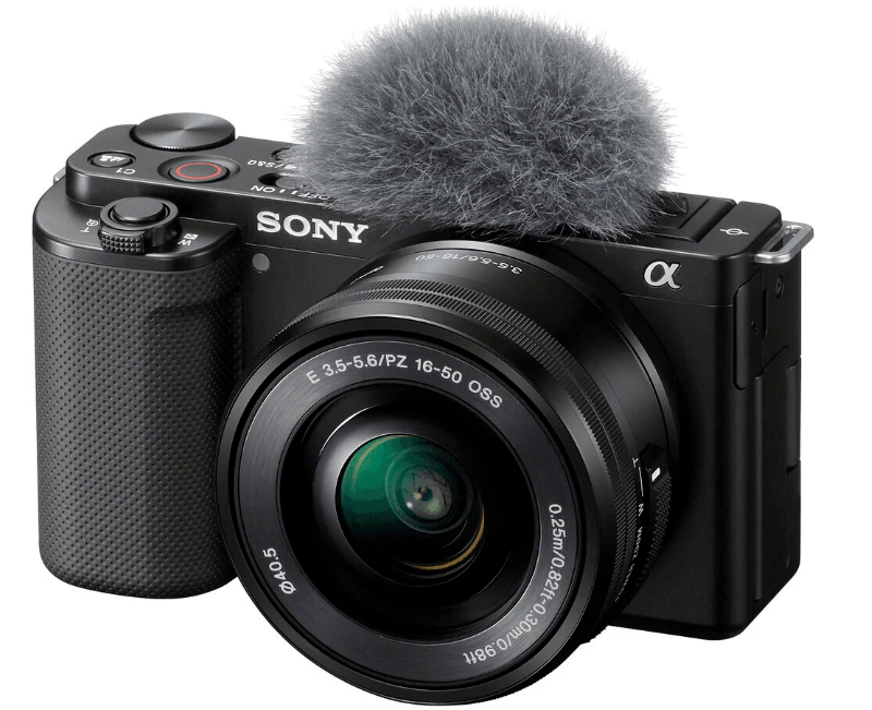 Câmera Alpha Sony ZV-E10 Mirrorless 24.2MP, 4K com Lente 16-50mm