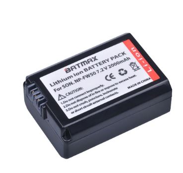 Baterias Extra NPFW50 Batmax para Sony ZV-E10, A6300, A6400