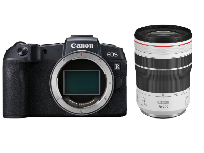 Kit Evento Corporativo - Câmera Canon EOS RP Mirrorless + Lente Canon RF 70-200MM F/2.8L IS USM