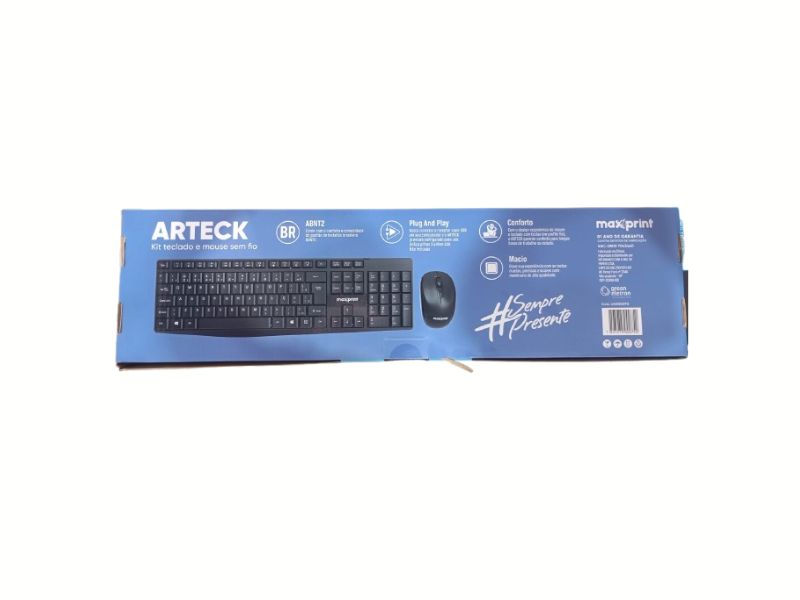 TECLADO E MOUSE SEM FIO COMBO RF2..4G DPI 1600 (60000070) MAXPRINT