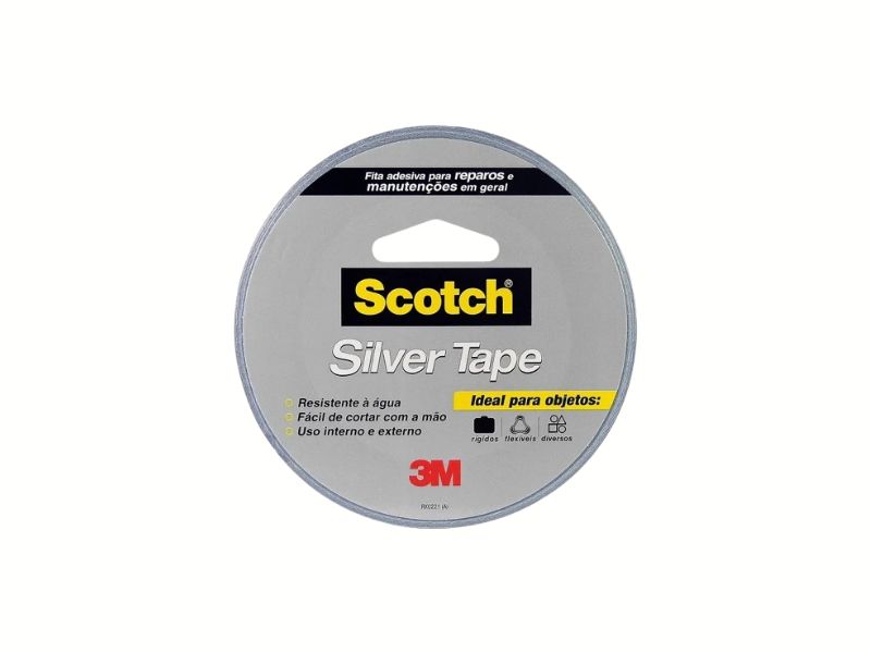 FITA DE ALTA RESISTENCIA SILVER TAPE 45MM X 5M CINZA 3M SCOTCH