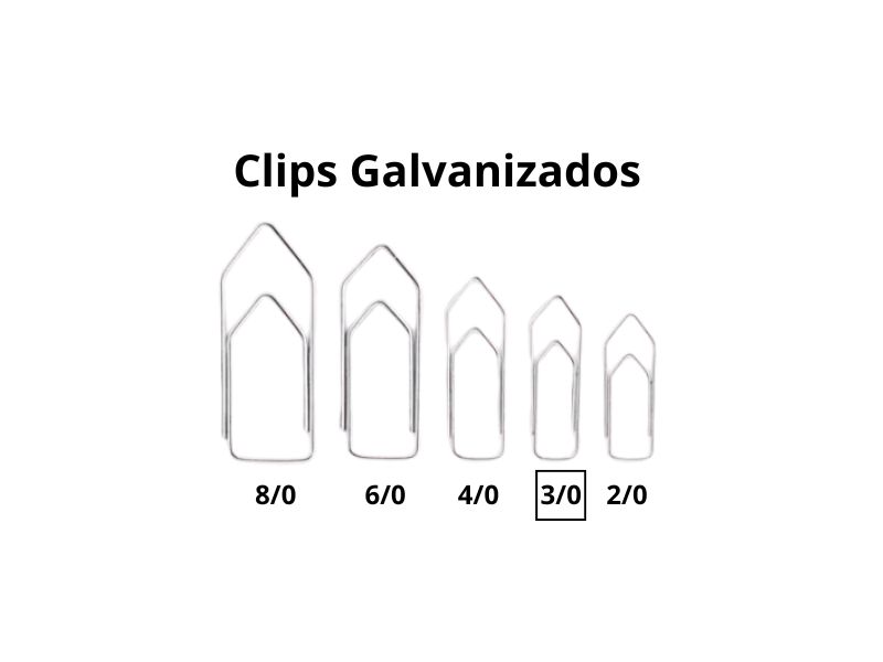 CLIPS 3/0 GRAMAS GALVANIZADOS CAIXA C/445 UN GOLDEN KRAFT
