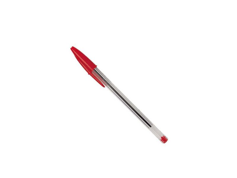 CANETA ESF BIC CRISTAL VERMELHA UND