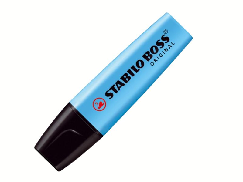 MARCA TEXTO BOSS AZUL NEVOA STABILO