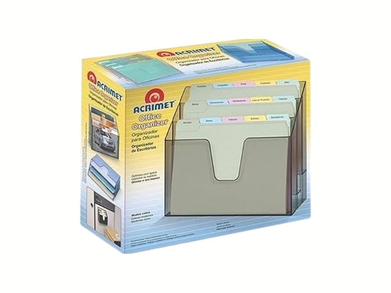 ORGANIZADOR  CRISTAL TRIPLO HORIZONTAL REF:860.1 ACRIMET