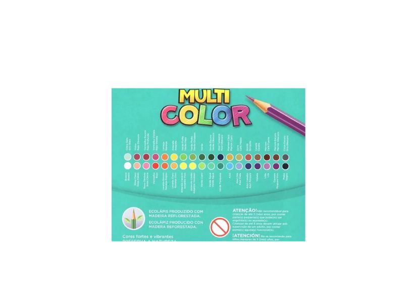 LÁPIS COR MULTI COLOR 36 CORES ECOLÁPIS FABER