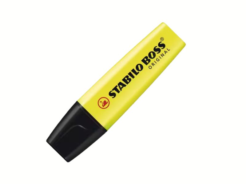 MARCA TEXTO BOSS AMARELA STABILO