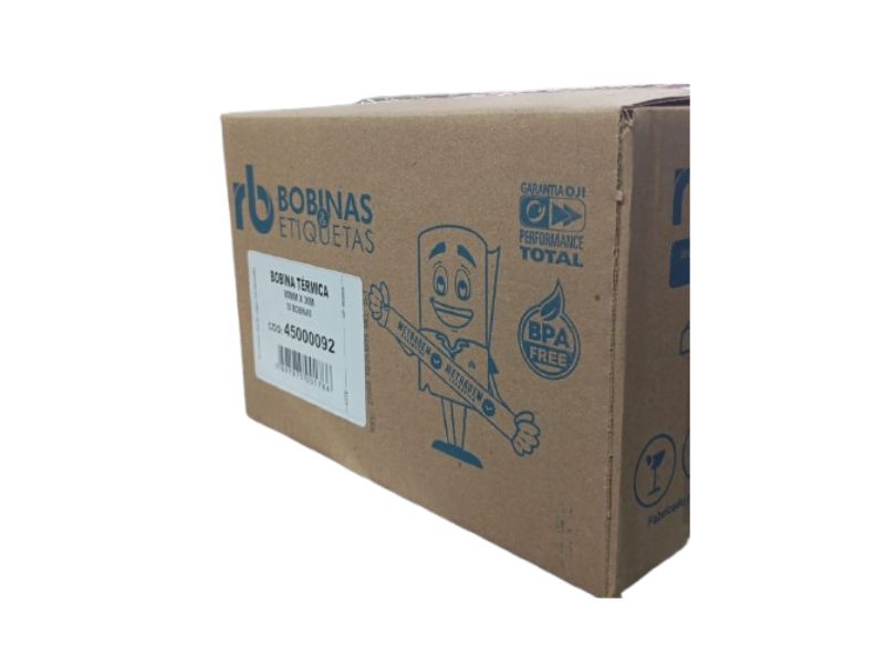 BOBINA TERM 80X30M 1 VIA BRANCA C/30UN RIO BRANCO MAXPRINT