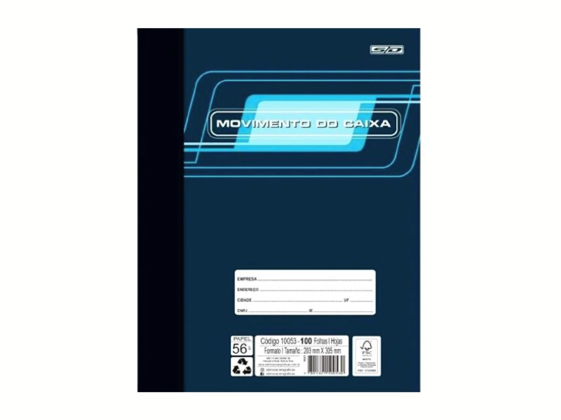 BLOCO LIVRO  MOV CAIXA GRANDE 203X305 C/50FLS (10053) SD