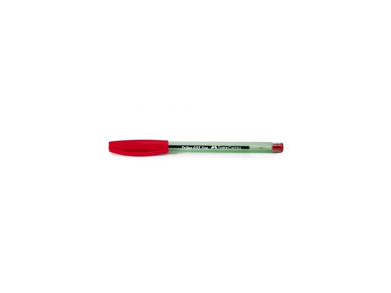 CANETA ESF FABER CASTELL TRILUX 035 PONTA FINE VERMELHA