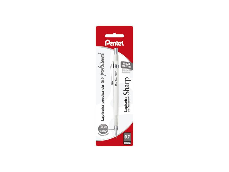 LAPISEIRA 0,7MM P207 BRANCA PENTEL