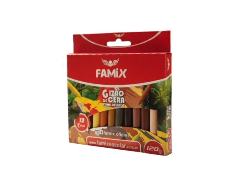 GIZ DE CERA JUMBO TRIS TONS DE PELE 12 CORES - SUMMIT 091712