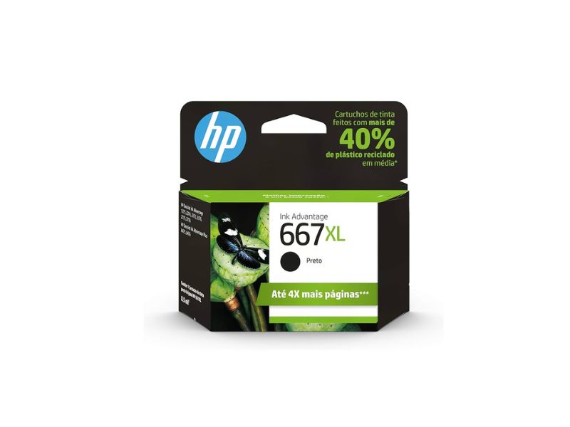 CARTUCHO 3YM81AB  (667XL) 8.5ML PRETO HP