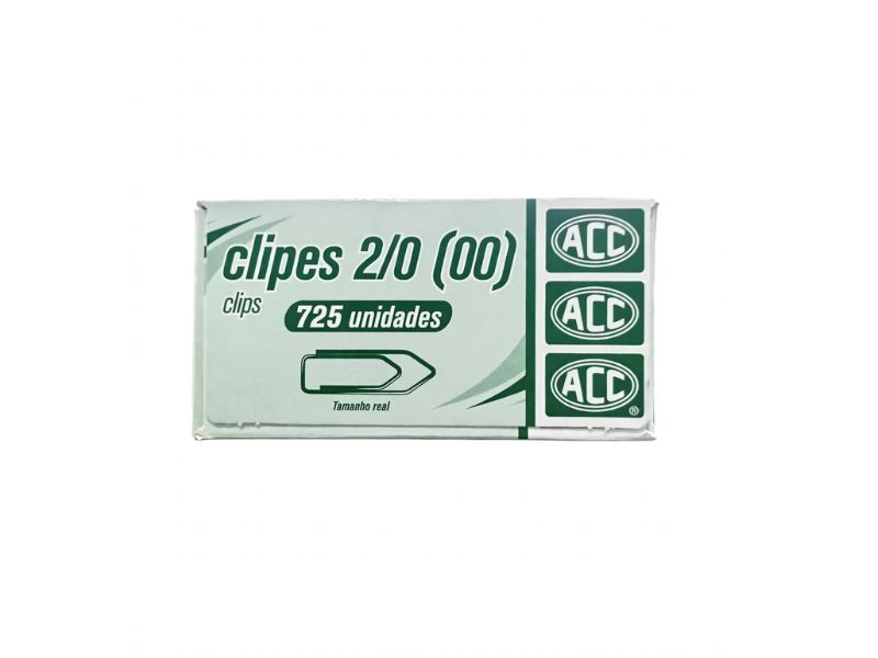 CLIPS 2/0 GALVANIZADO CX C/ 725 ACC