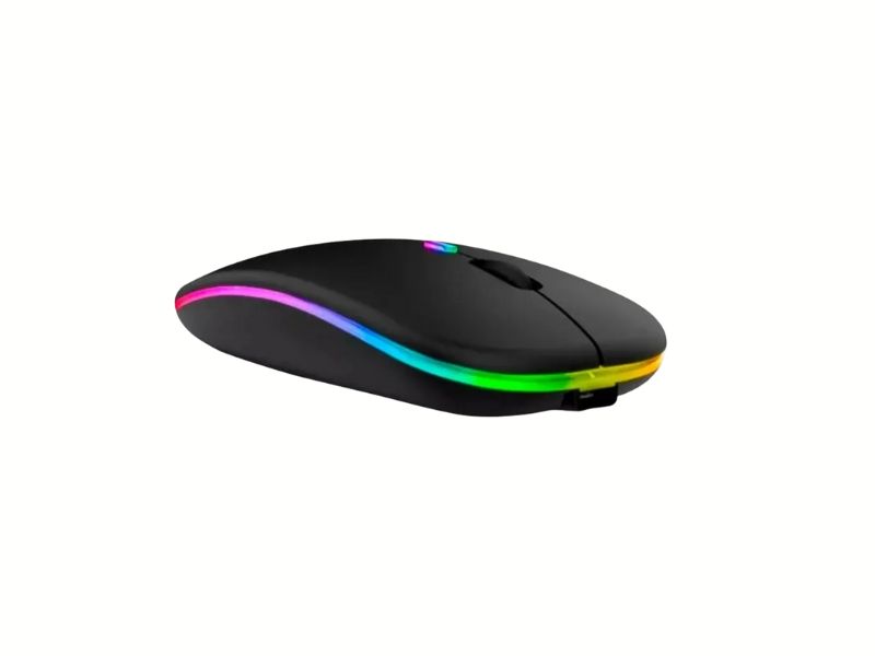 MOUSE SEM FIO CROMA 2.4G 1600 DPI PRETO RECARREGAVEL (60000150) MAXPRINT