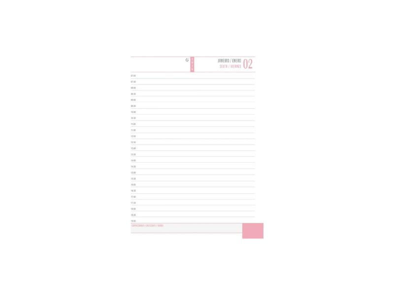 AGENDA ANUAL COST SOFT COLORS C/168FLS MOD: 9802 ANIMATIVA