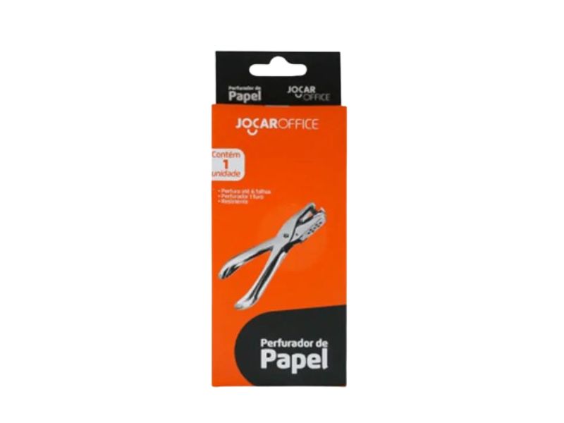 PERFURADOR DE PAPEL (COM 1 FURO)  JOCAR P/06 FOLHAS