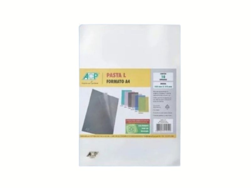 PASTA EM L A4 0,15  PCT/10 REF:1134 - CRISTAL ACP