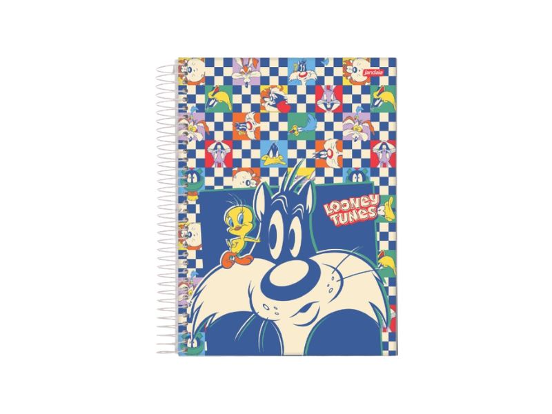 CADERNO LOONEY TUNES ESPIRAL UNIV 10X1 CAPA DURA 160 FLS JANDAIA CADERNO LOONEY TUNES ESPIRAL UNIV 10X1 CAPA DURA 160 FLS JANDAIA