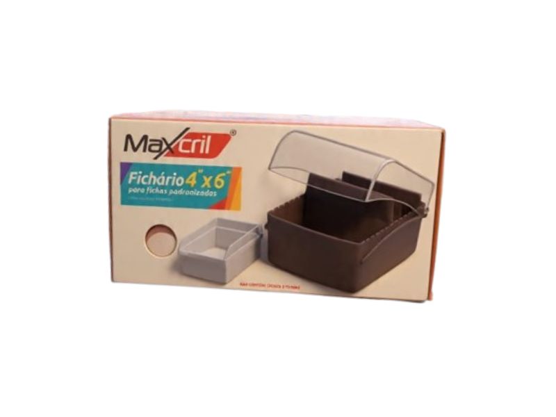 FICHARIO DE MESA 4X6 PRETO WALEU