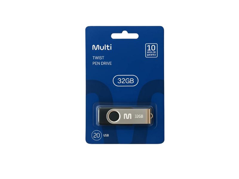 PEN DRIVE TWIST PRETO 32GB (PD589) MULTILASER