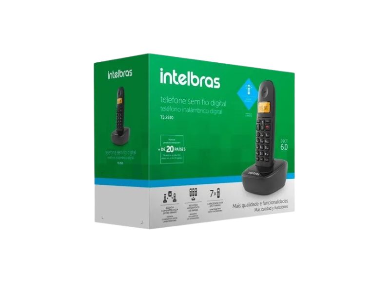 TELEFONE SEM FIO TS2510 C/ ID INTELBRAS