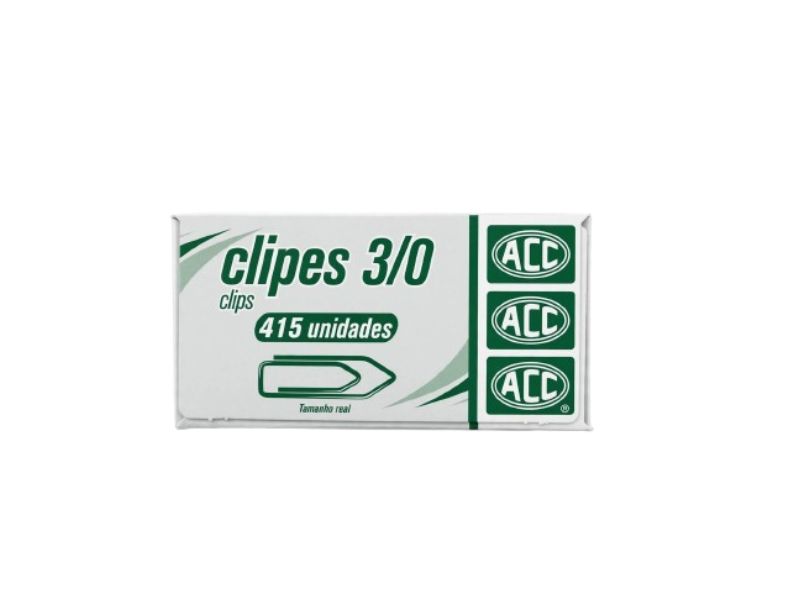 CLIPS 3/0 GALVANIZADO CX C/415 ACC