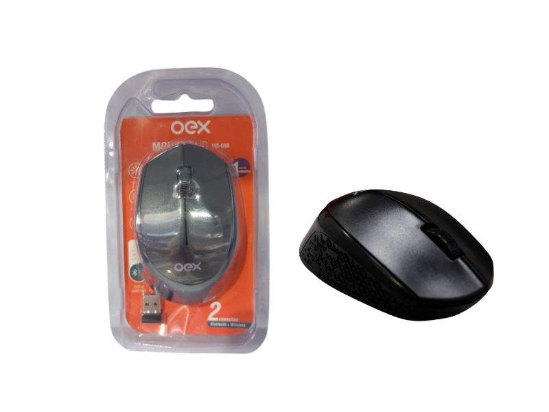 MOUSE GLID PRETO OEX MS608 S/FIO BLUETOOTH