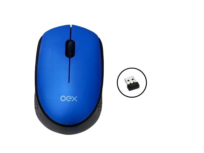 MOUSE S/FIO COSY AZUL/PRETO MS 409 OEX