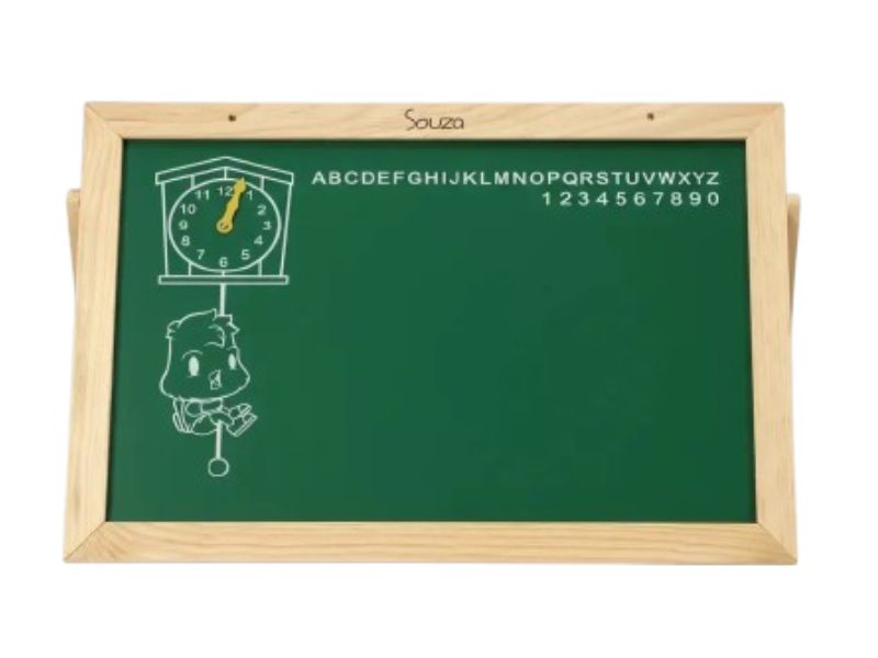 LOUSA INFANTIL QUADRO C/ ALFABETO E RELÓGIO 60X40 SOUZA