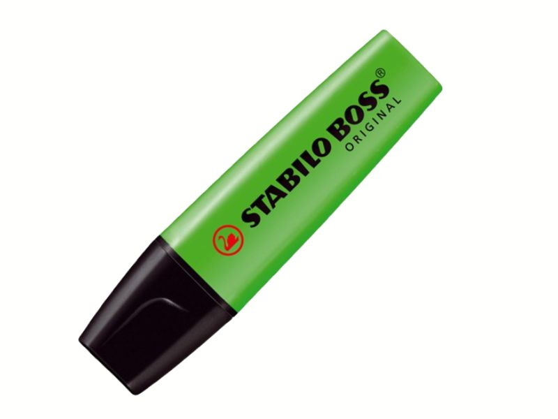 MARCA TEXTO BOSS VERDE STABILO