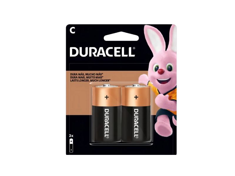 PILHA C MÉDIA ALCALINA C/2 UNI DURACELL