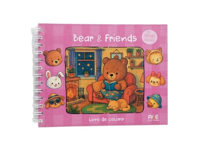 LIVRO DE COLORIR CUTE E COMFY BEAR FRIEND LIVRO DE COLORIR CUTE E COMFY BEAR FRIEND