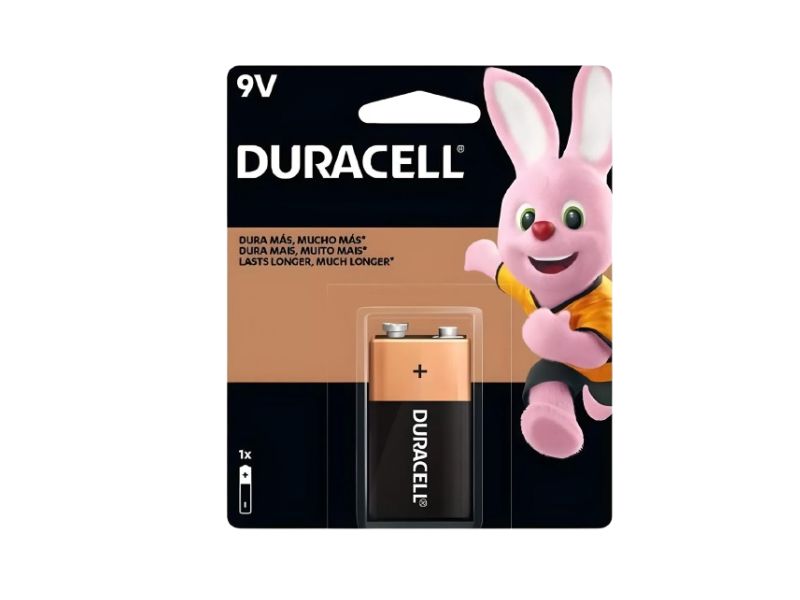 BATERIA ALCALINA 9V QUADRADA C/1 UNI DURACELL