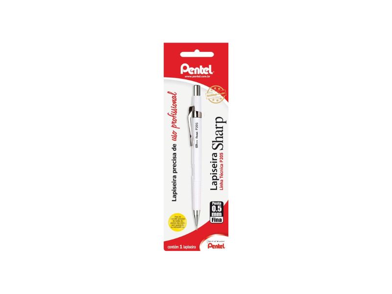 LAPISEIRA 0,5MM P205 BRANCA PENTEL