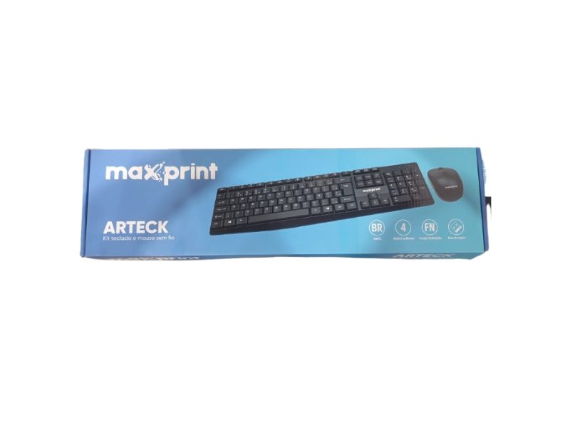 TECLADO E MOUSE SEM FIO COMBO RF2..4G DPI 1600 (60000070) MAXPRINT