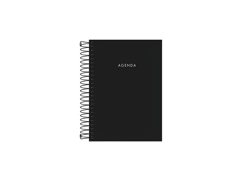 AGENDA PERMANENTE NAPOLI CAPA DURA ESPIRAL 192 FLS. 129 MM X 187 MM - TILIBRA