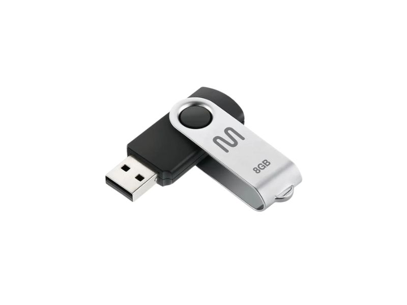 PEN DRIVE TWIST PRETO 8GB (PD587) MULTILASER