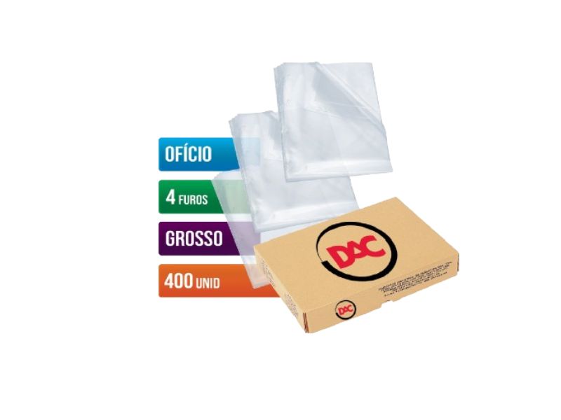 ENVELOPE PLASTICO GROSSO 4 FUROS CX C/400 (REF:076FU) DAC