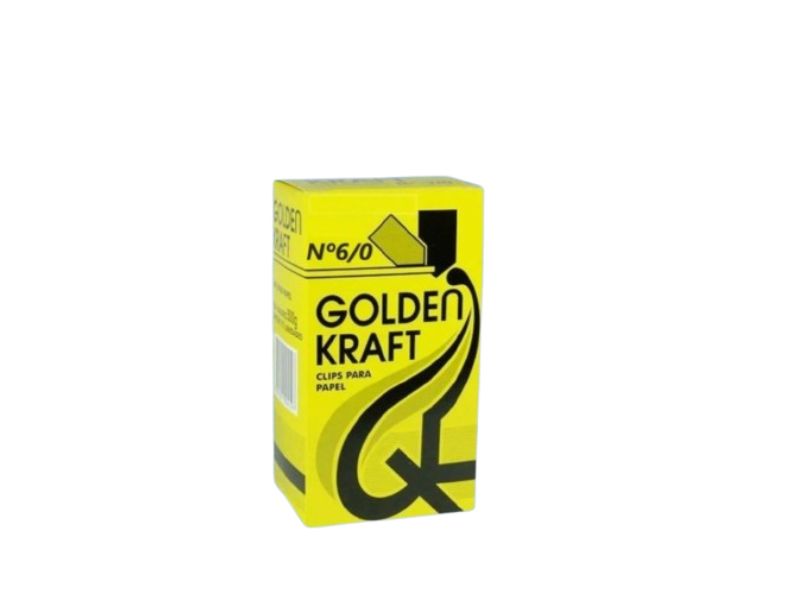 CLIPS 6/0 GRAMAS GALVANIZADOS CAIXA C/220 UN GOLDEN KRAFT
