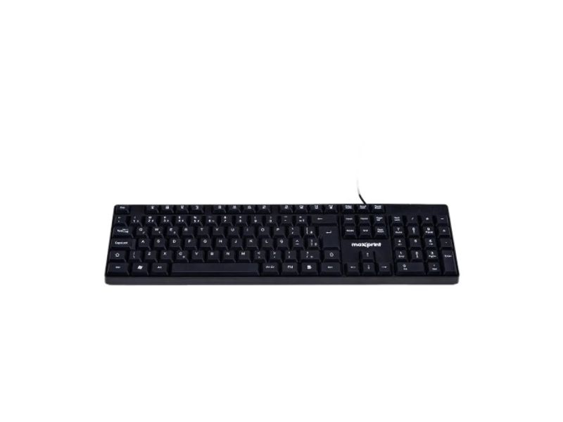 TECLADO OFFICEEASY COM FIO USB2.0 PRETO (60000153 )  MAXPRINT